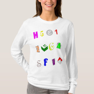 Letter & Number T-Shirt