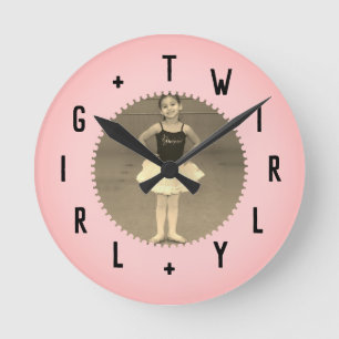 Letter Numbers Round Clock