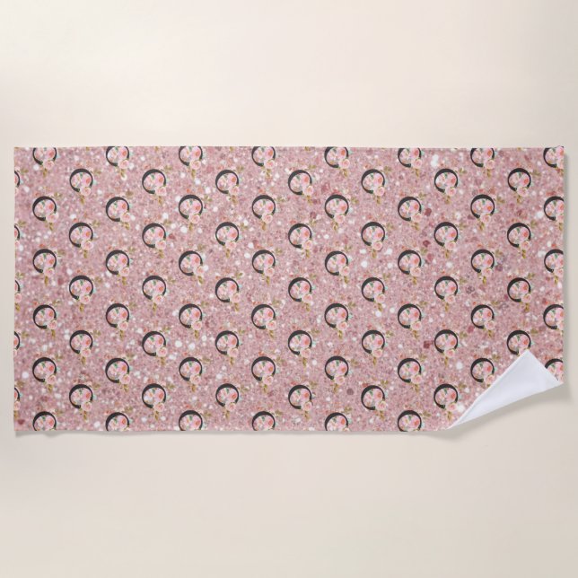 Letter O Beach Towel (Front)