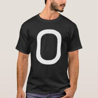 Letter O Men Women Monogram Graphic Retro Initial T-Shirt