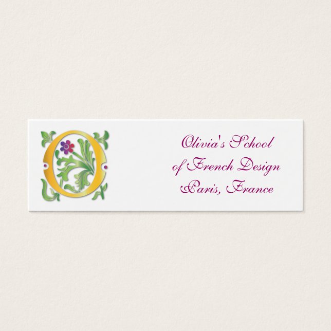 Letter O Monogram Fleur de lis (Front)