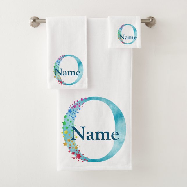 Letter O Monogram Initial Bath Gift Set (Insitu)