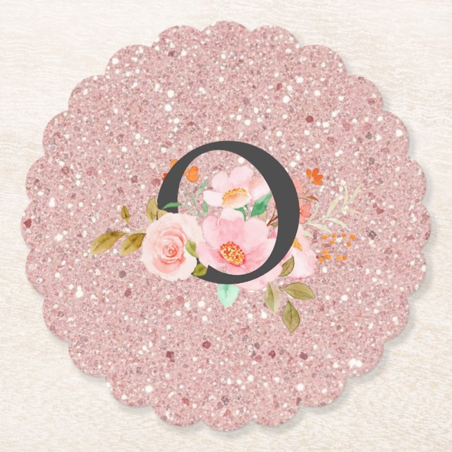 Letter O Paper Coaster (Front)