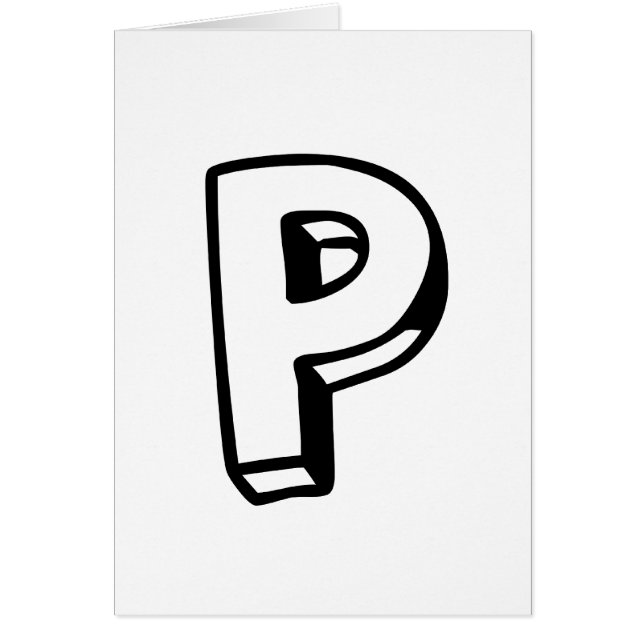 Letter P (Front)