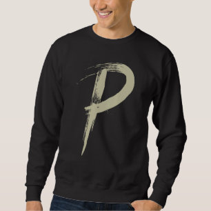 Letter P Alphabet Initial of Names and Words Spell Sweatshirt