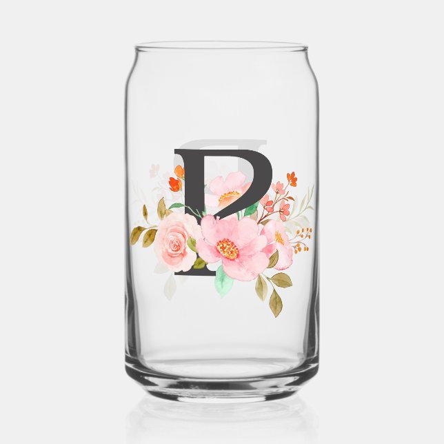 Letter P Can Glass (Front)