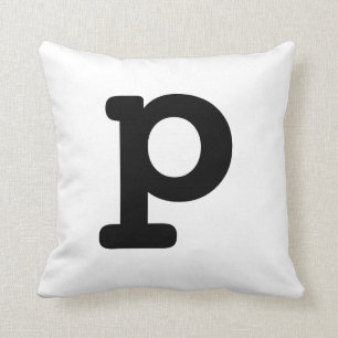 Letter P Cushion
