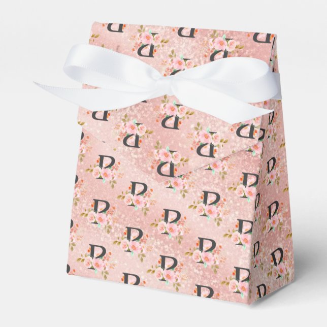 Letter P Favour Box (Front Side)