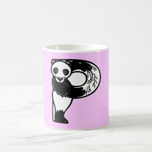 Letter P is for Panda Bear Monogram Initial Mug