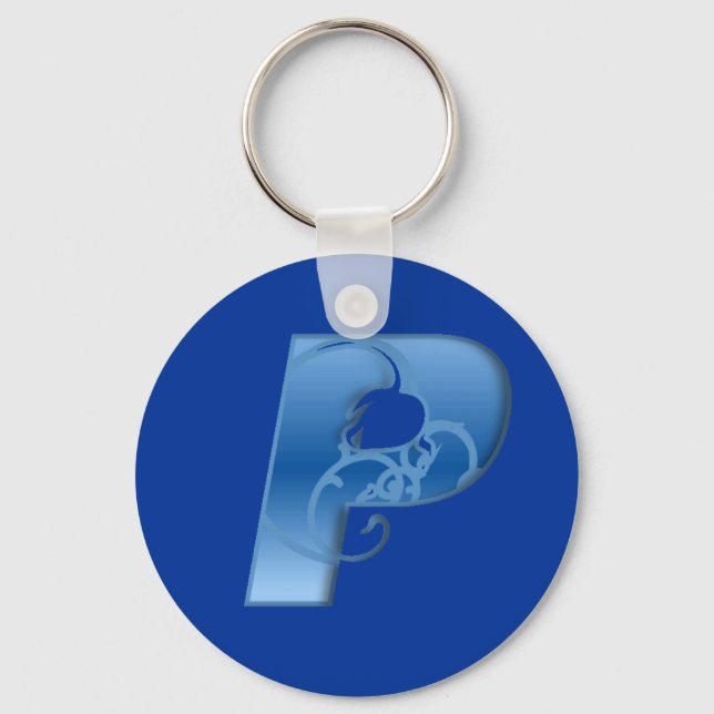 Letter P Key Ring (Front)