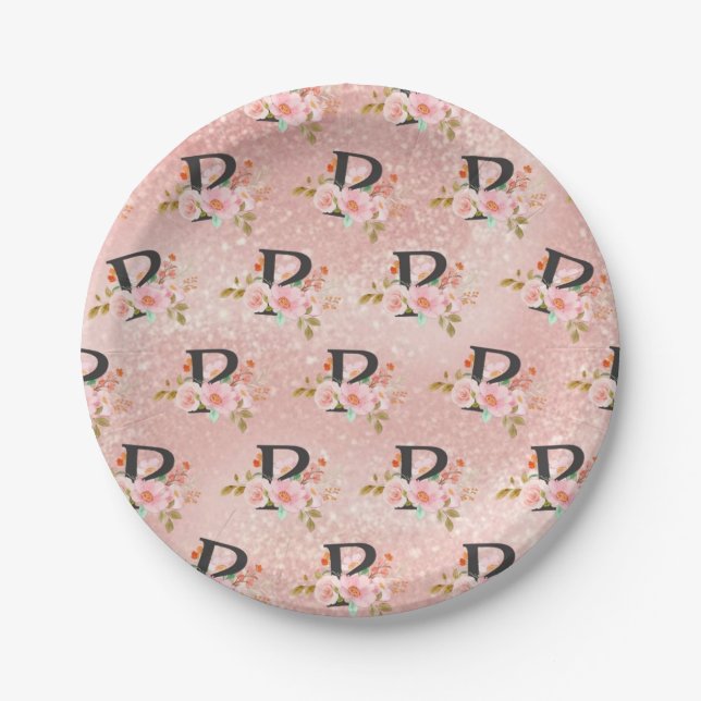 Letter P Paper Plate (Front)