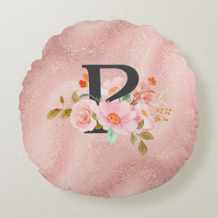 Letter P Round Cushion