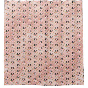 Letter P Shower Curtain