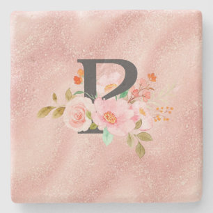 Letter P Stone Coaster