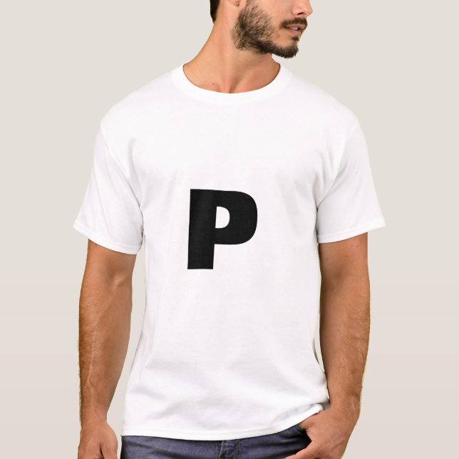 Letter P T-Shirt (Front)