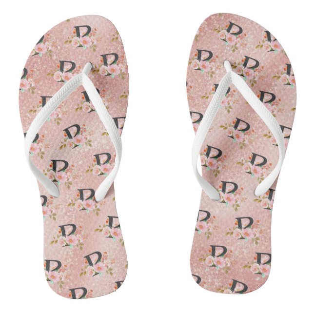 Letter P Thongs (Footbed)