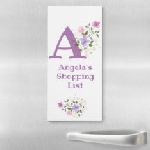 Letter plus First Name Angela Floral Design
