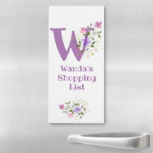 Letter plus First Name Wanda Floral Design