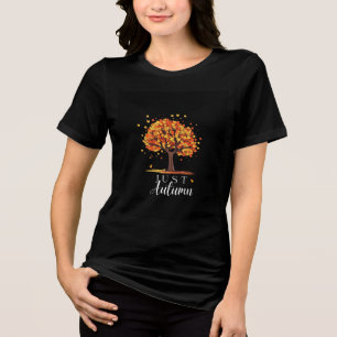 Letter Print Black T shirt Autumn Design