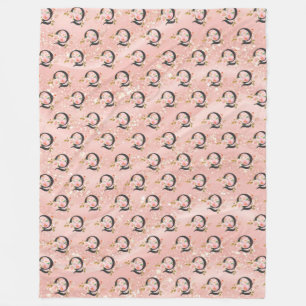 Letter Q Fleece Blanket