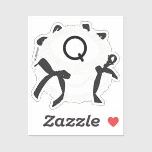 Letter Q Initial Black And White Bow Vintage Cake 