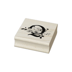 Letter Q Rubber Stamp