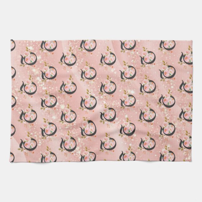 Letter Q Tea Towel (Horizontal)