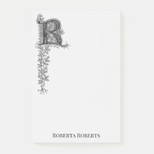Letter R first letter personalised Post-it Notes