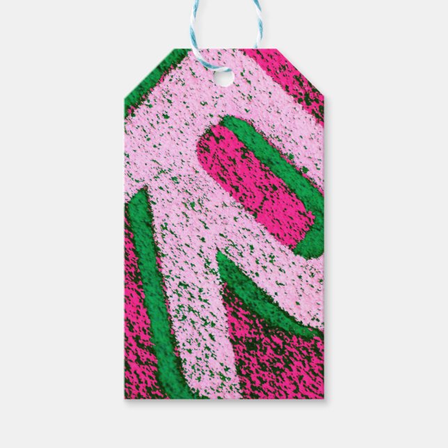 Letter r gift tags (Front)