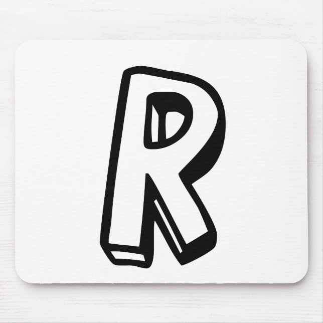 Letter R Mouse Pad (Front)