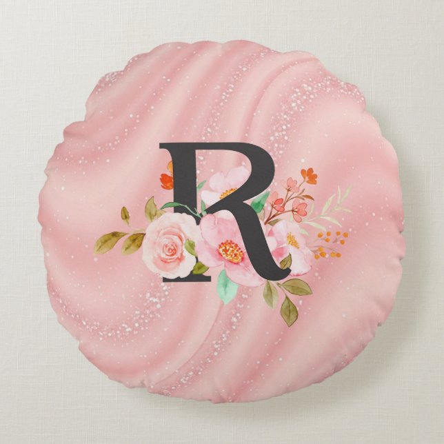 Letter R Round Cushion (Front)