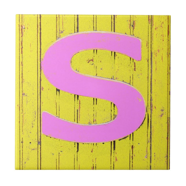 Letter s ceramic tile (Front)
