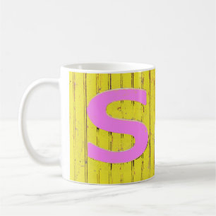 Letter s coffee mug