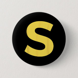 Letter S Funny Group Matching Halloween Costume 6 Cm Round Badge