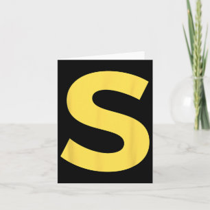 Letter S Funny Group Matching Halloween Costume  Card