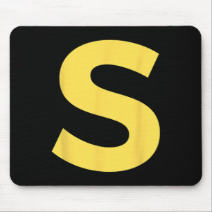 Letter S Funny Group Matching Halloween Costume Mouse Pad
