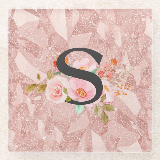 Letter S Glass Coaster (Front)
