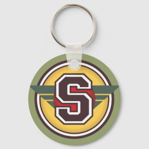 Letter "S" Initial Key Ring