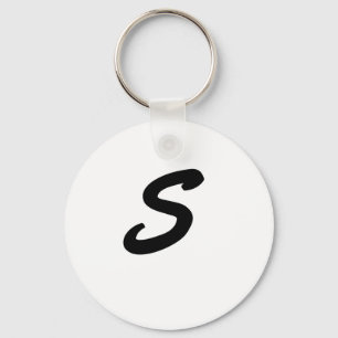 Letter S Monogram Keychain