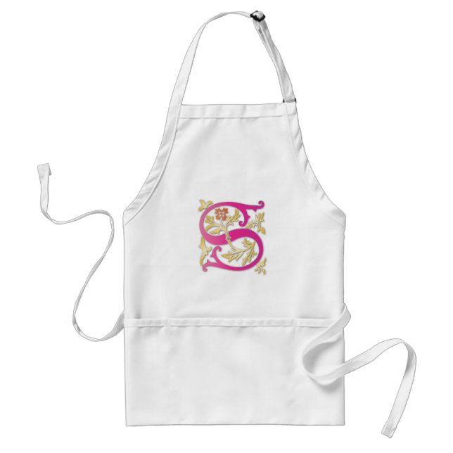 Letter S Monogram Standard Apron (Front)
