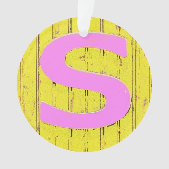 Letter s ornament (Front)