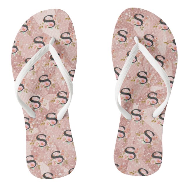 Letter S Thongs (Footbed)