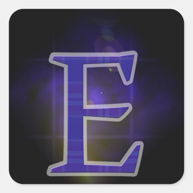 letter square sticker (Front)