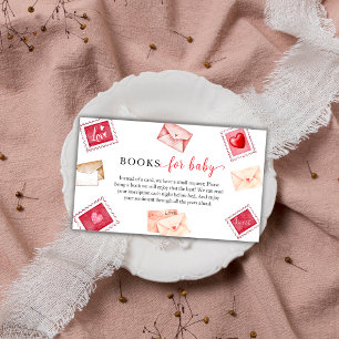 Letter Stamp Sweetheart Books For Baby Shower  Enclosure Card