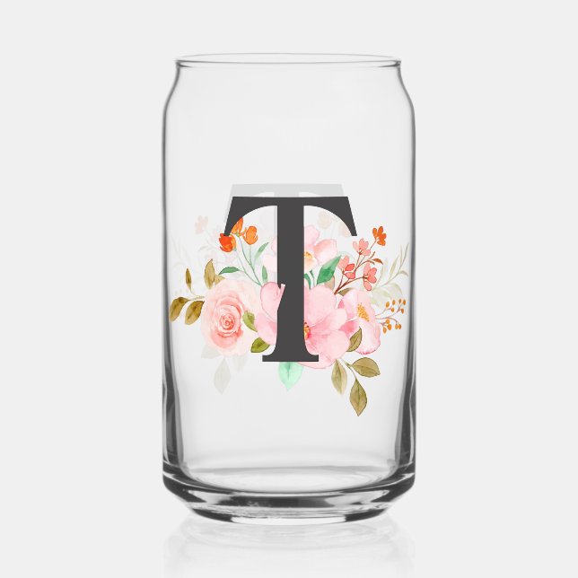 Letter T Can Glass (Front)