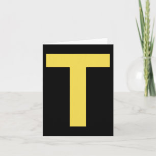 Letter T Fun Chipmunk Group Matching Halloween Cos Card