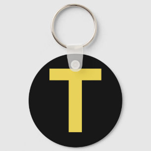 Letter T Fun Chipmunk Group Matching Halloween Cos Key Ring