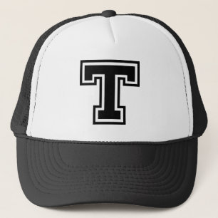 Letter "T" Initial Trucker Hat