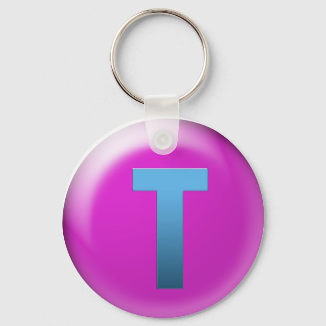 Letter T Key Ring (Front)