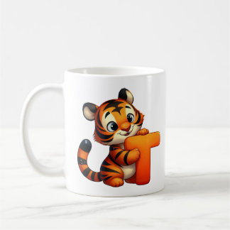 Letter T like Tiger Classic Mug, 325 ml Coffee Mug